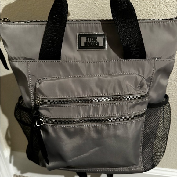 Steve Madden Handbags - Steve Madden Bjaxie Nylon Backpack Purse- Gray color